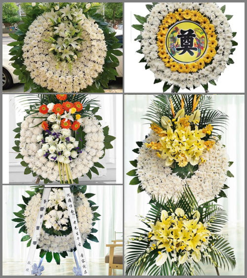 湖北咸宁市赤壁市蒲圻街道金潭村花圈速递